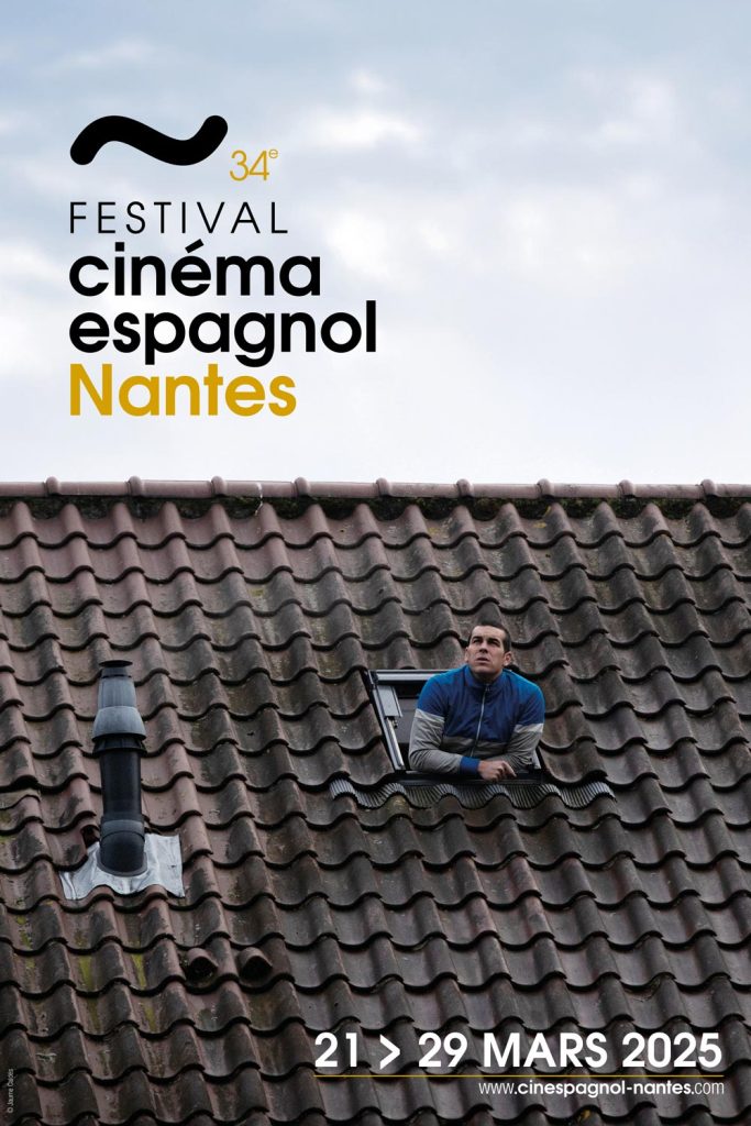 Affiche du 34e Festival du Cinéma Espagnol de Nantes avec l'acteur Mario Casas - 21 > 29 mars 2025 (c) Jaume Caldés