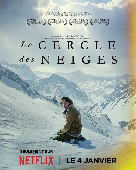 Affiche "Le cercle des neiges" (2023)